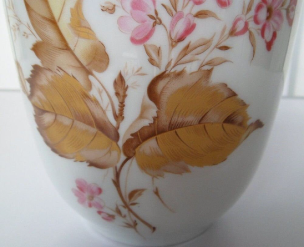 Vintage Vase Dekor " Blätter" Jaeger & Co Porzellan